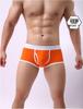 Longjiang Men's Mid-Rise Side-Opening Boxer Briefs - Solid Color, Breathable, U-Shaped