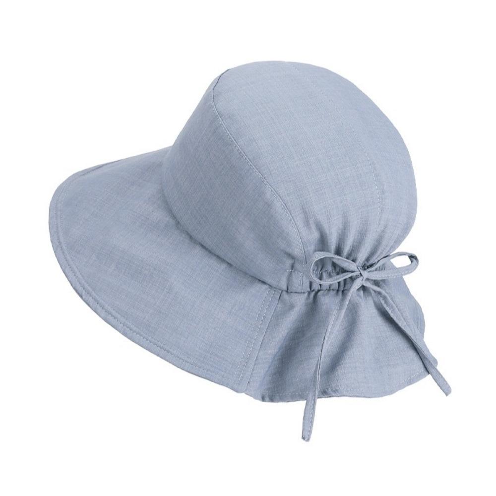 Breathable Women's Bucket Hat Anti-UV Sunscreen Visor Cap Casual Summer Sun Hat  Beach Wear