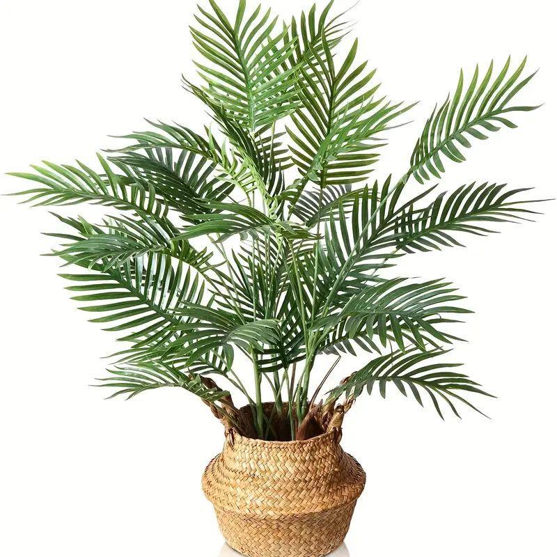 Tropical Artificial Green Plants 12/18 Heads Of Sunflower, Artificial Palm Tree Home Decoration Artificial Tree Artificial Plant