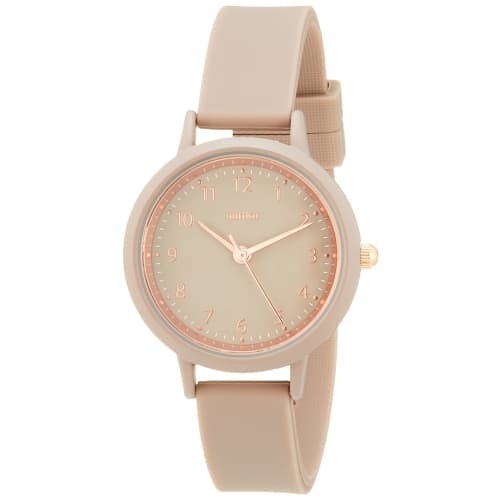 Fieldwork Women's Analog Tone Watch with Silicone Band, Gray, YM061-2