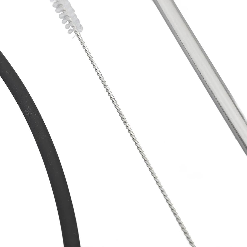 Coffee Machine Replacement Tubes: Includes Silicone Milk Tube, Stainless Steel Milk Tube, Compatible with , Coffee Maker Milk Foam Straw with