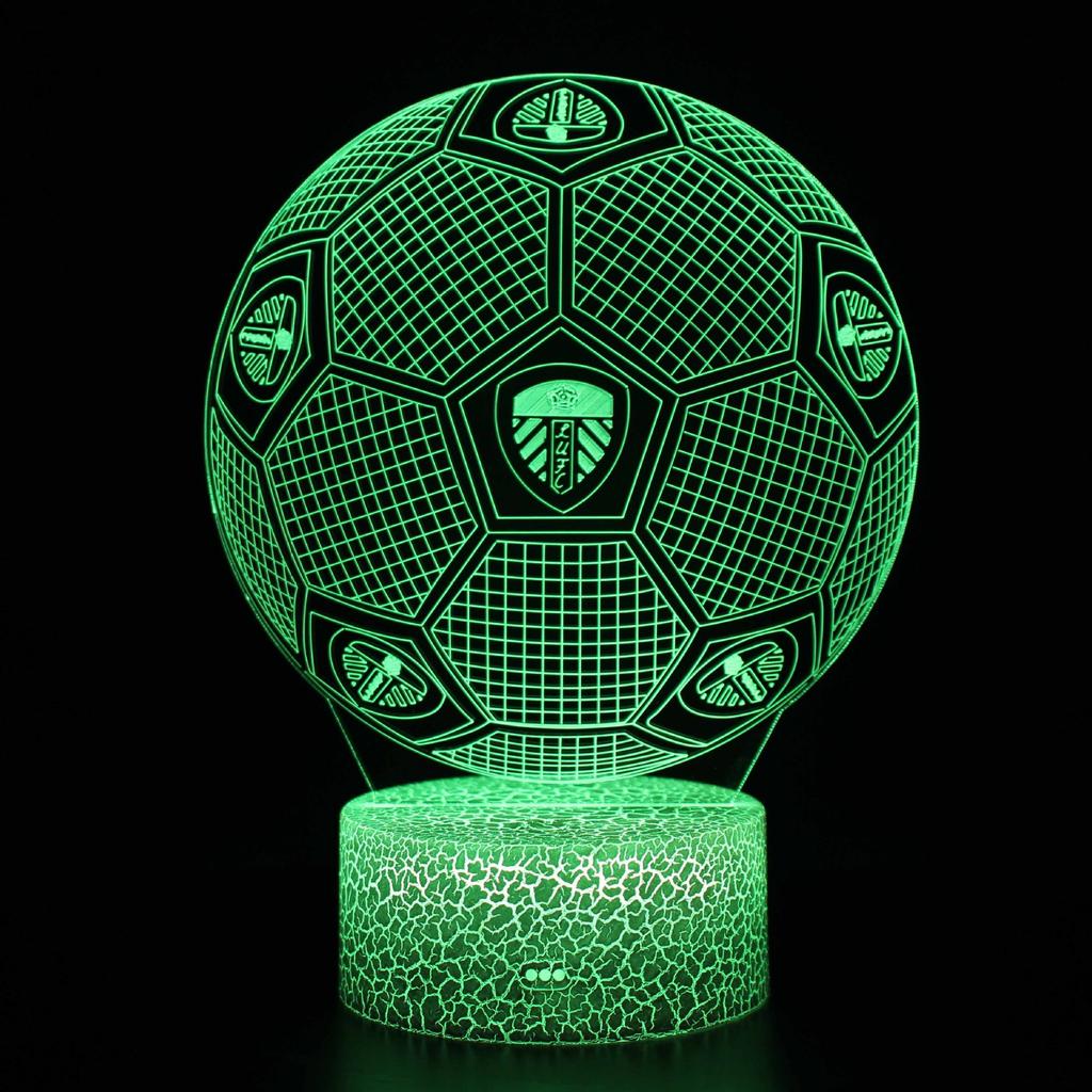Five Major Leagues Football Club Team Standard 3D Night Light LED Colorful Touch Remote Control Night Light