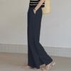 Spring and Summer New Cotton Hemp Loose Elastic Waist Women's Wide Leg Pants