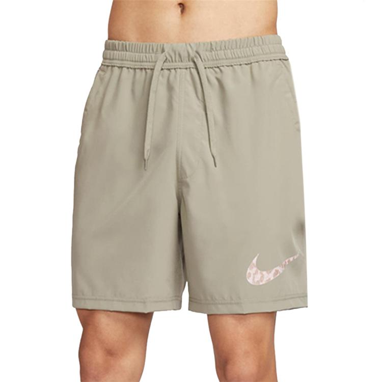 Nike SS25 Fashion Simple Comfortable Lace-Up Three-Quarter Casual Shorts Men Shorts Khaki HJ4048320