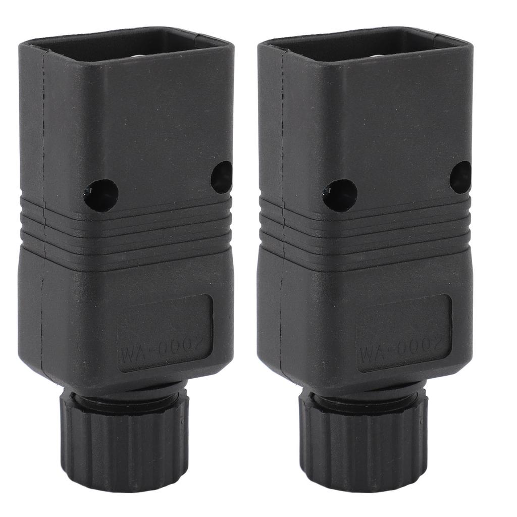 2pcs IEC320 C20 Power Socket Adapter Receptacle Connector Copper PVC IEC 320 C20 Rewirable DIY Power Plug Adapter