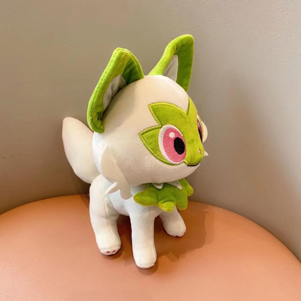 18-28cm Plush Toy Grookey Sprigatito Oshawott Leafeon Espeon Morpeko Gonbe Mimikyu Anime Figure Peluche Toys