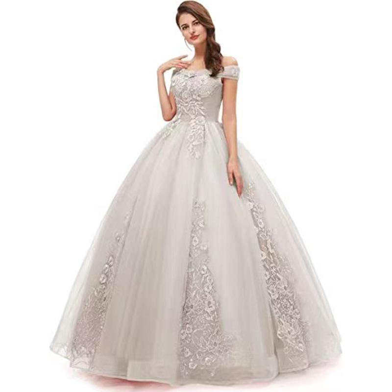Colored Yarn Student Art Puffy Skirt 2025: New Style Host Evening & Performance Dress for Women