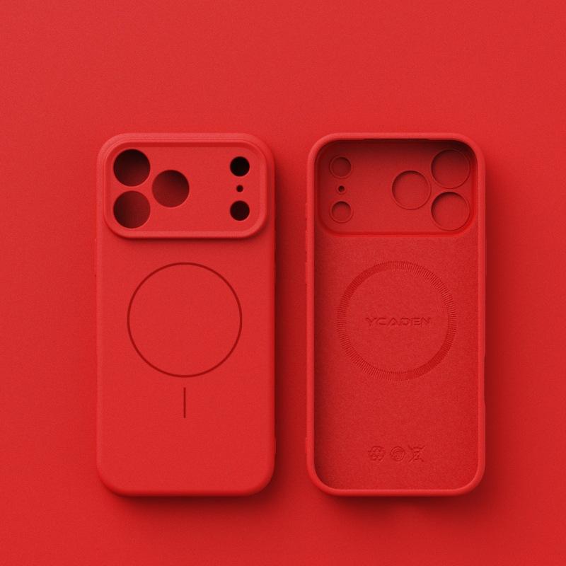 For IPhone17Air Zhenpin Liquid Silicone Mobile Phone Case for Apple 16promax All-inclusive Oil Spray Magnetic Suction Case