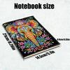 2pcs Partial DIY 50 Pages A5 Diamond Painting Notebook Special Shaped Crystal Painting Notepad for Study Home Office Art Drawing