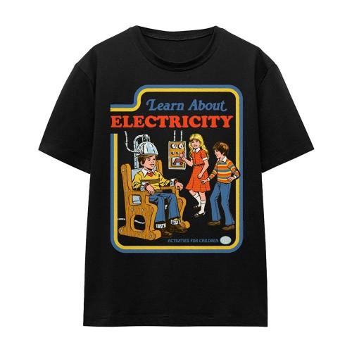 Steven Rhodes Womens/Ladies Learn About Electricity T-Shirt