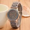 Geneva Three-Eye Silicone Watch: Fashionable Style for Ladies