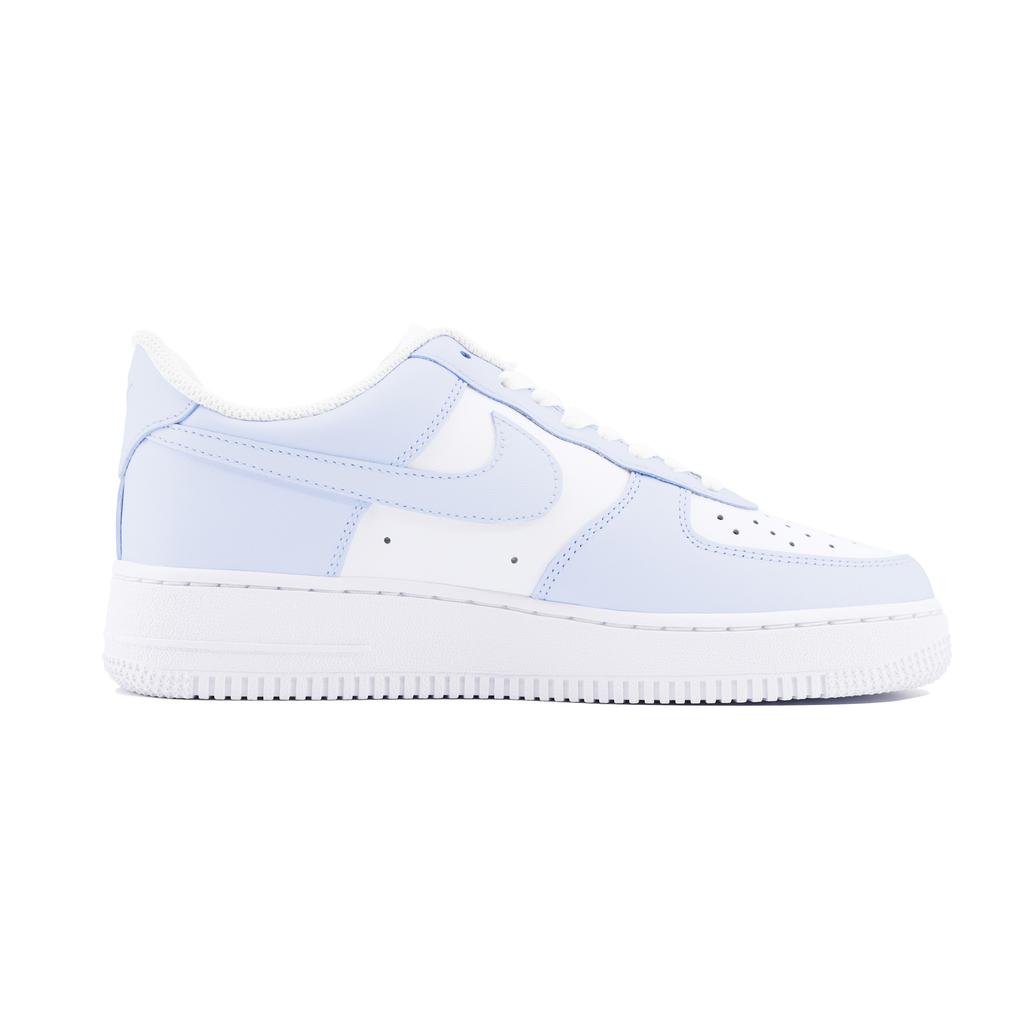 Nike Air Force 1 Slip Resistant Abrasion Resistant Low top Skateboard Shoes Unisex White Blue DD8959-100(Team1253-air)