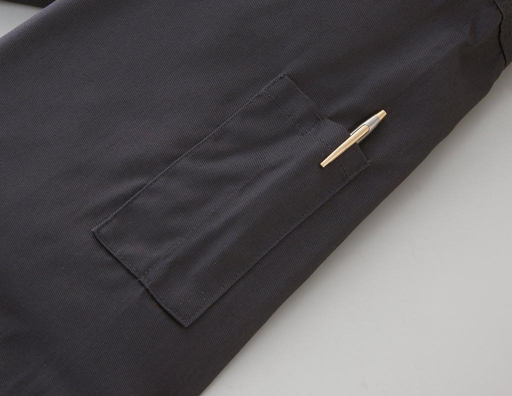 KURODARUMA Bellows Sleeve Velcro Chest Pocket Coverall Navy LL 49112-2