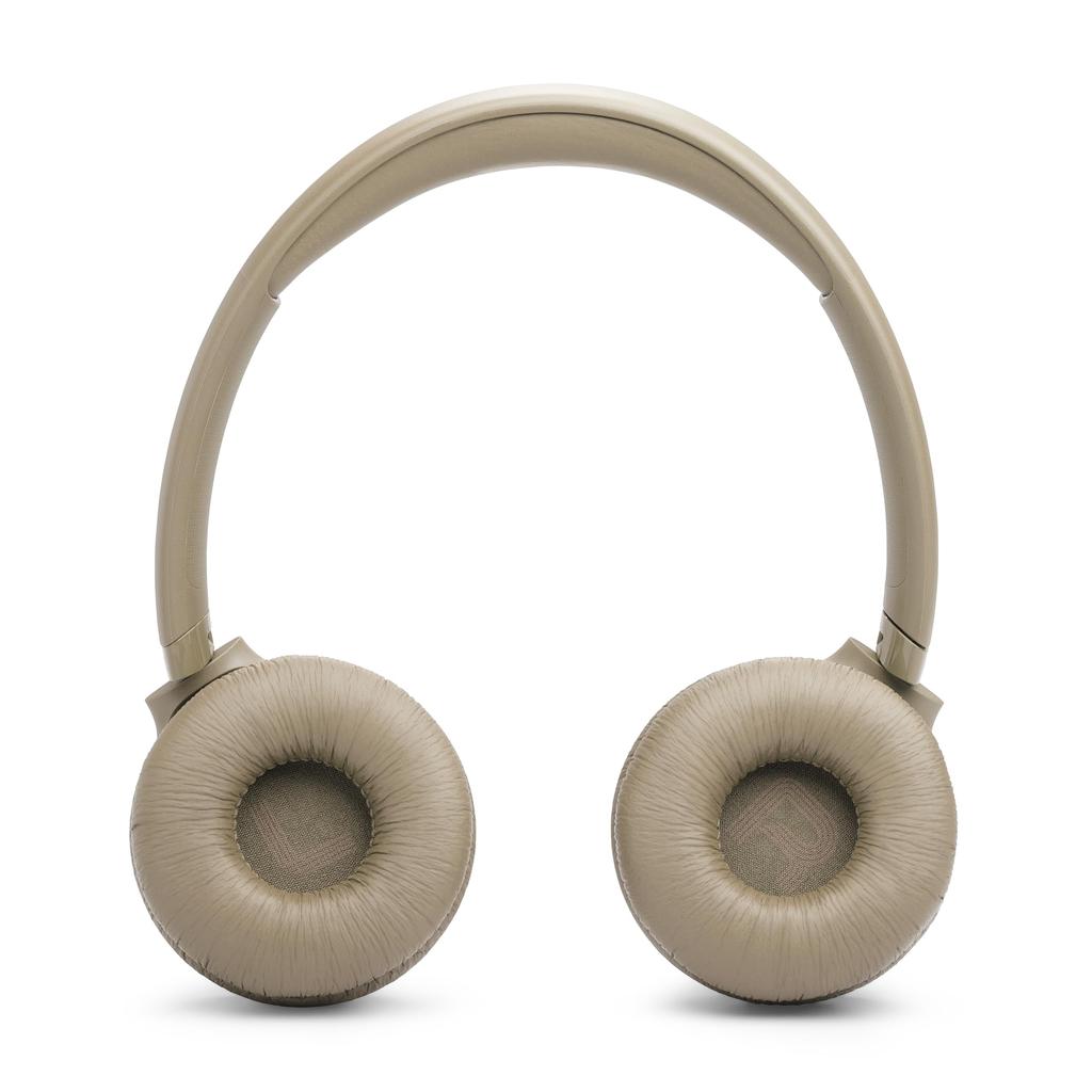 JBL TUNE530BT Wireless Headphones Bluetooth 76 Hours Playtime On-Ear USB-C Charging Multi-Point Beige JBL App Compatible