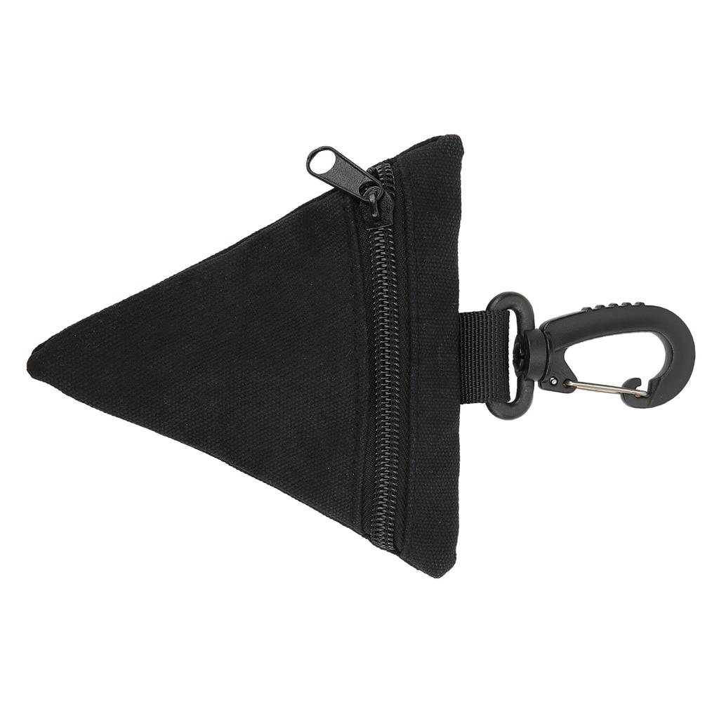 Military Wallet Outdoor Triangles Hang Buckle Durable EDC Pouches for Outing Item StorageBlack