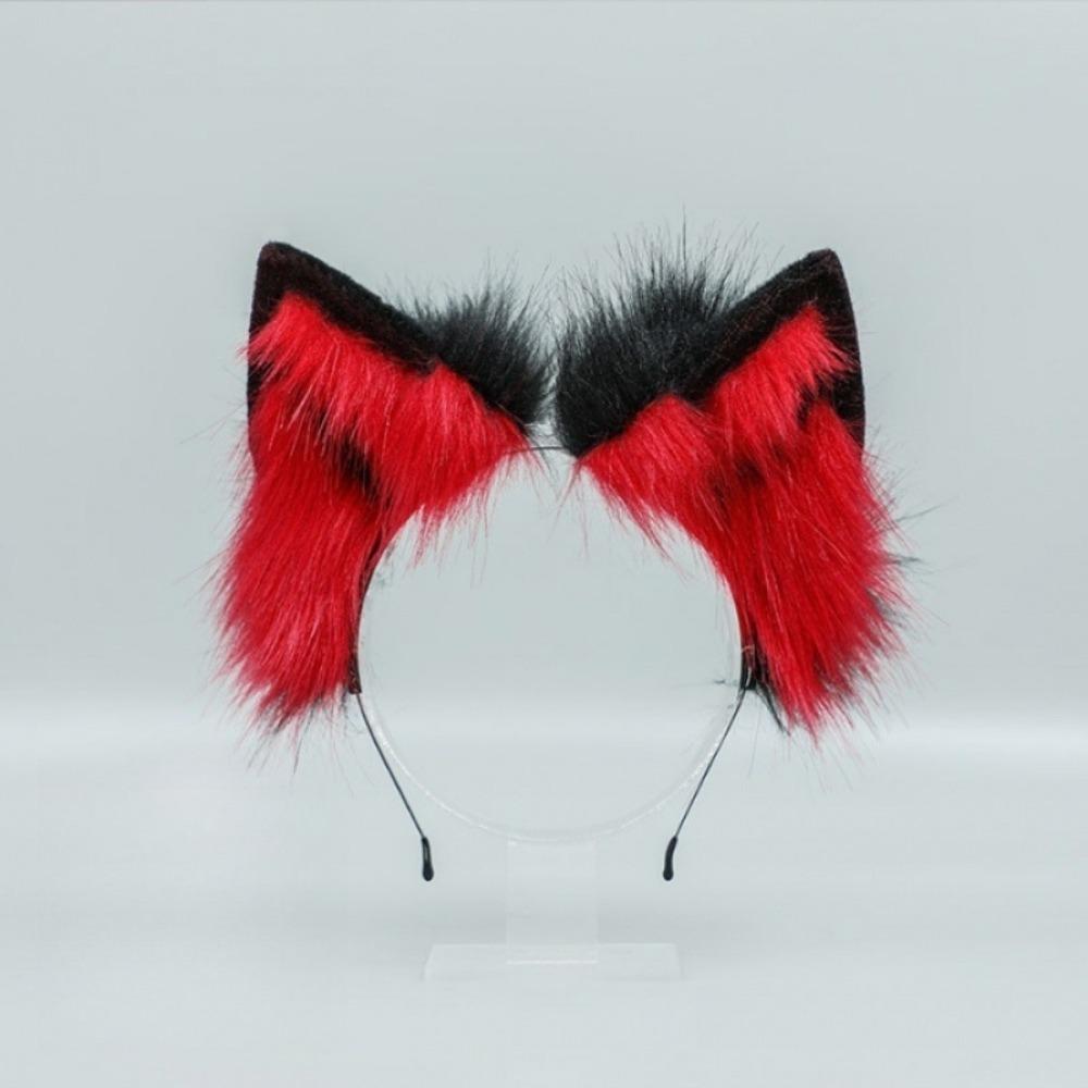 Animals Cat Ears Headband Lolita Furry Cosplay Headwear Cute Wolf Dog Hair Band  Student