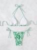 European & American Print Sexy Tie-up Bikini Set (2025)