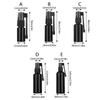 3Pcs Black Light Proof Sprays Bottles 10-100ml Leakproof Travel Dispenser for Outdoor Activities and Daily Commute