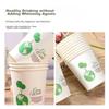 MENGTING Disposable Paper Cups, 233ml Office Coffee Cups, Thick Paper Cups, Family Pack of 100, for Business And Home Use