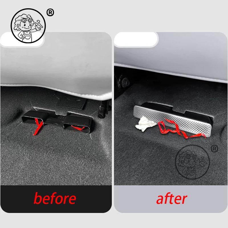 For XPENG P7+ 2026 2027 Car Seat Bottom Air Outlet Protective Cover Anti Blocking Cover Interior Modification Accessories