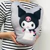 MORIPiLO Body Sanrio Characters Kuromi Micro Plush Nap by Morishita Makura Pillow, (Die-Cut Cushion), Skin-Friendly Fabric, Toy, Pillow, 30x40x10cm,