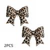 2pcs Aluminum Foil Bowknot Balloon Romantic Festival Party Balloon Leopard Print Balloon  Graduation