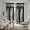 2PCS HD Digital Curtain Printed Gray Series Round Roman Column Home Decoration Style Decorated Living Room Bedroom Through Ro