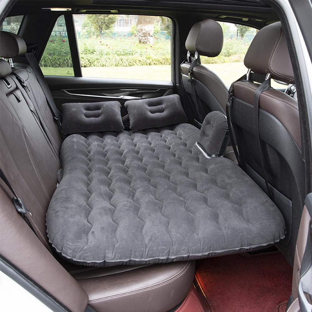 1 Set Evrensel Araba Seyahat Şişme Yatak 80x130cm Otomatik Arka Koltuk Bagaj Şiltesi Hava Yatağı Yastık Seyahat Kamp Aile Gezisi İçin