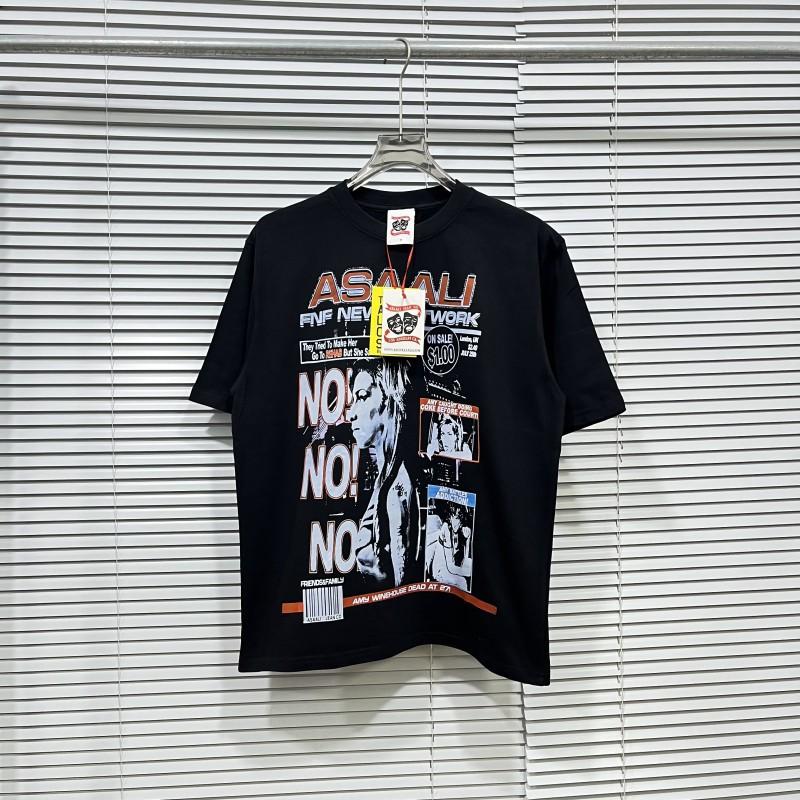 Mens Cotton Graphic Tee Streetwear Loose Fit Short Sleeve T-Shirt Casual Wear