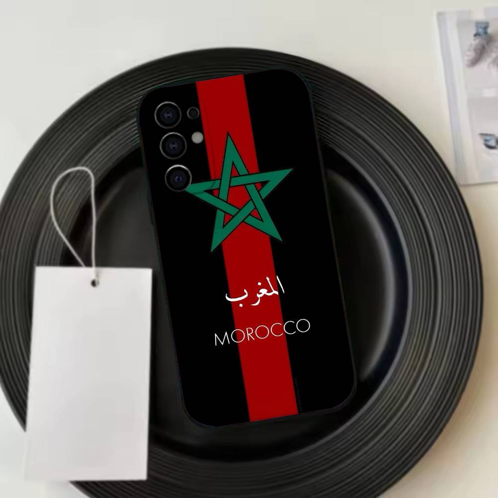 Morocco-O F-Flag   Phone Case Black Silicone Soft For Samsung S25,S24,S21,S22,S23,S30,Ultra,S20,Plus,Fe,Lite