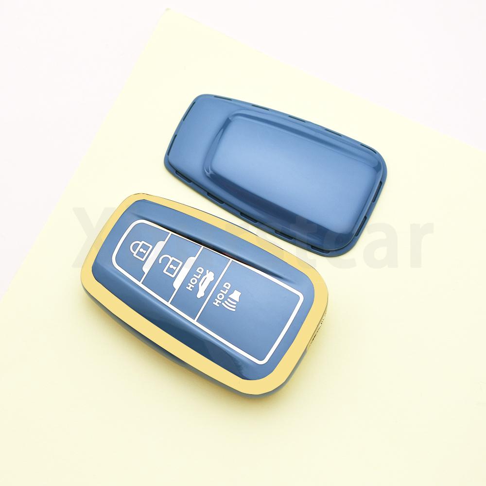 Soft TPU Key Case Keyless Protection Cover  For Toyota Corolla 4Runner Highlander RAV4 Camry Prius Auto Shell Fob Holder Bag