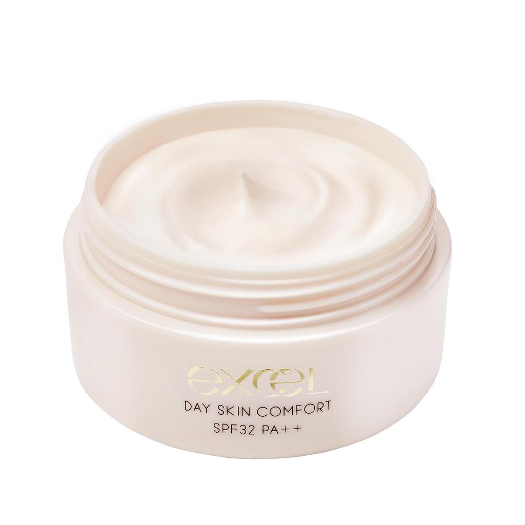 Excel Day Skin Comfort and UV Ceramide for Glowing Face Sunscreen Primer, Serum, Cream, All-in-One Tone-Up Skin,