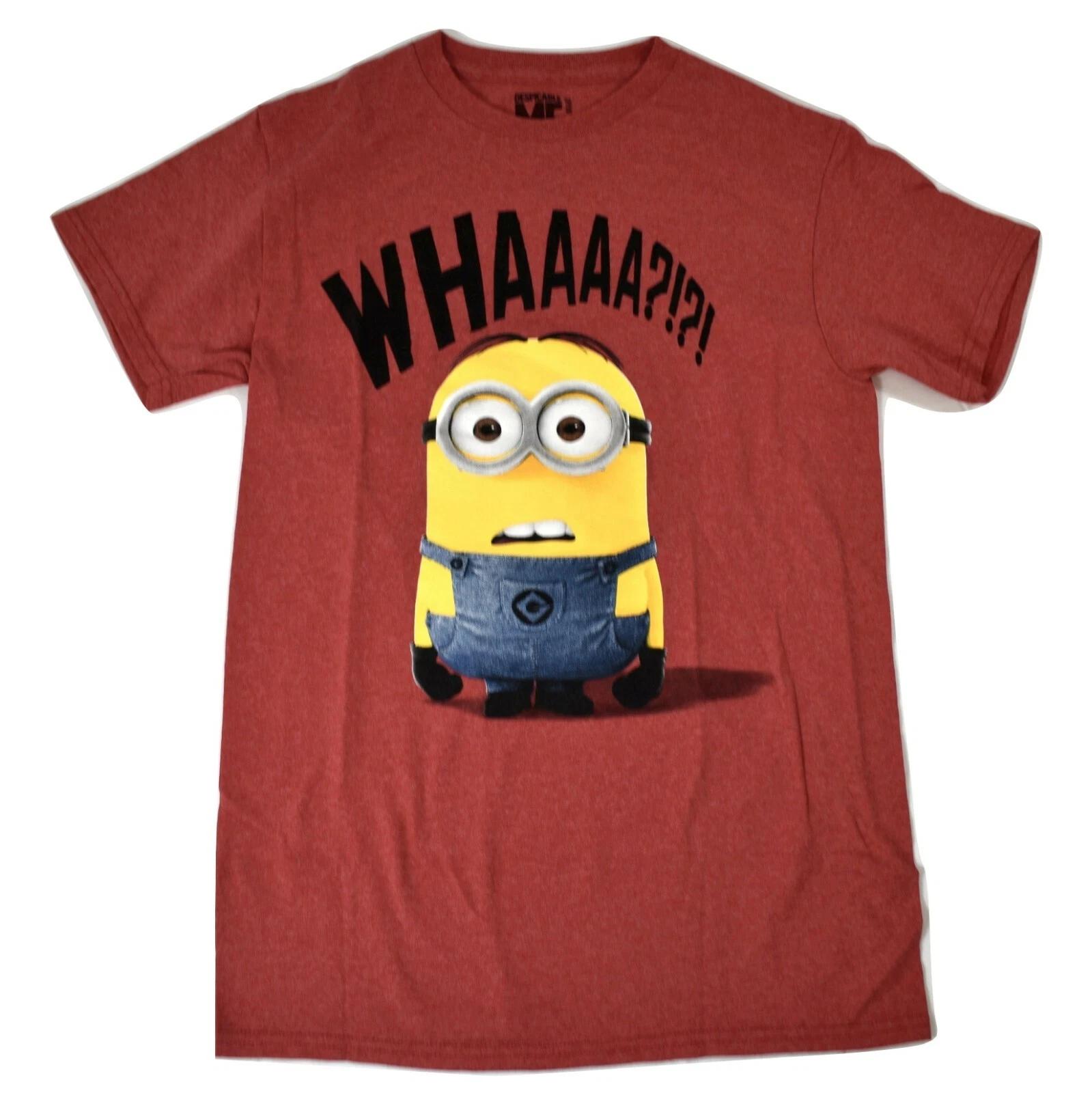 

Despicable Me Mens Minion Minions Whaaaa!! Funny Shirt New S, L L