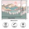 Mountain Tapestry Forest Tree Sunset Natural Scenery Tapestry Abstract Art Room Decoration Background Wall Cloth
