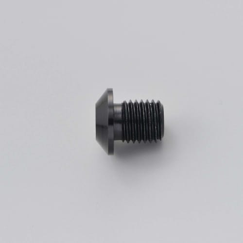 Daytona Motorcycle Cap Bolt Mirror Filled Hole Right Thread Aluminum Black 99616