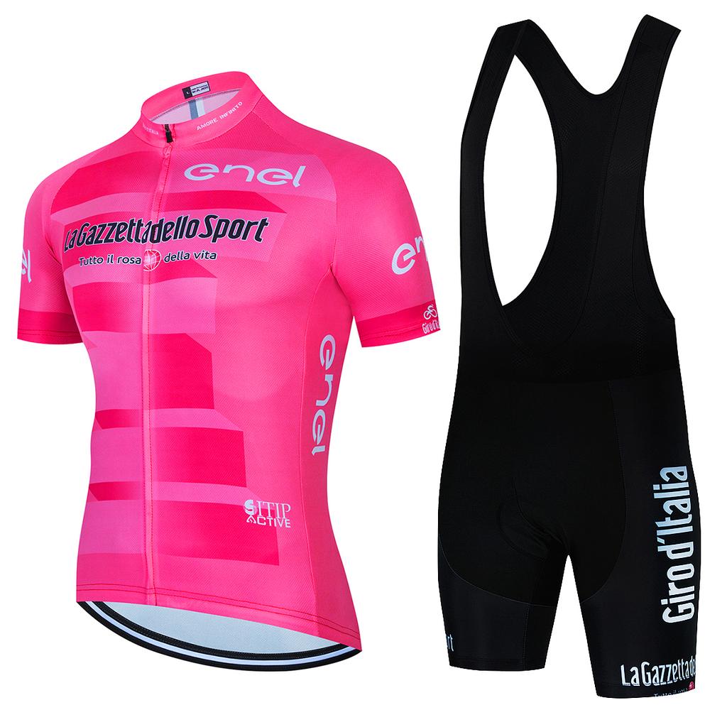 2026 Tour De Giro D'ITALIA Cyklistický dres Set Pánský Krátký rukáv Horská uniforma Ropa Ciclismo Cyklistický dres Cyklistické oblečení Oblek