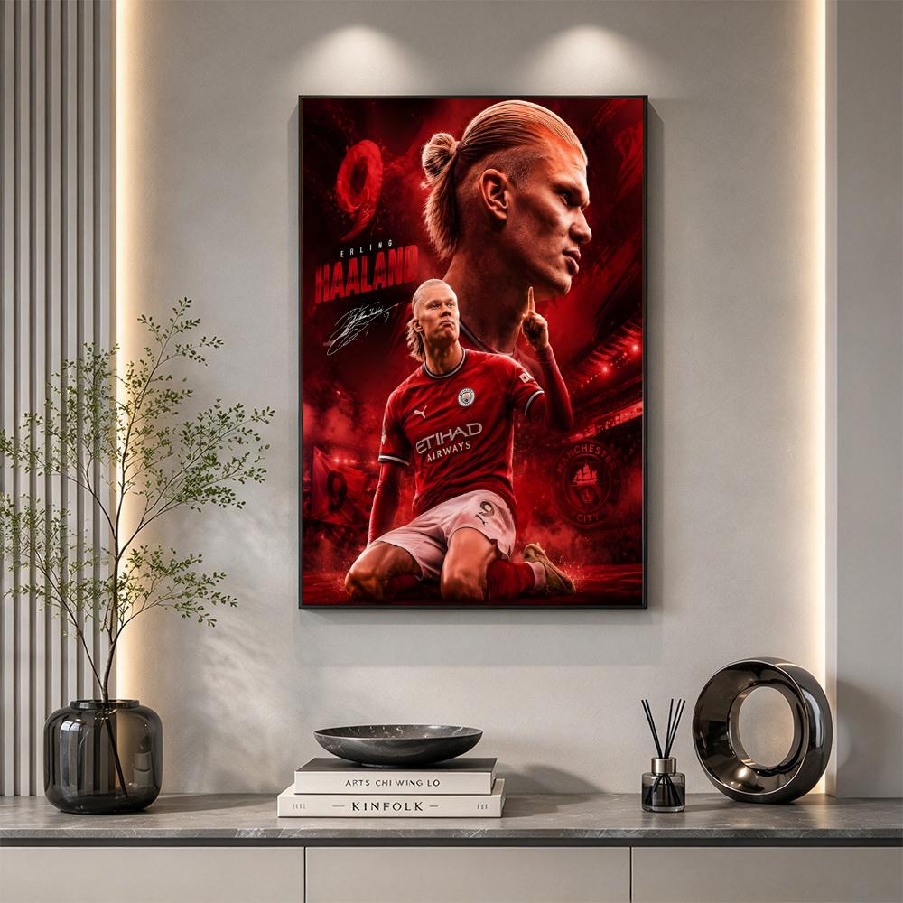 Haaland 5D Diamond Painting Round Diamond Rhinestones Mosaic Diamond Embroidery Wall Paintings Rhinestones Gift Frameless