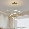 Modern Led Chandelier Light Balck/Grey/Golden Color Lamp For Living Room Bedroom Dining Room Kitchen Indoor Chandelier
