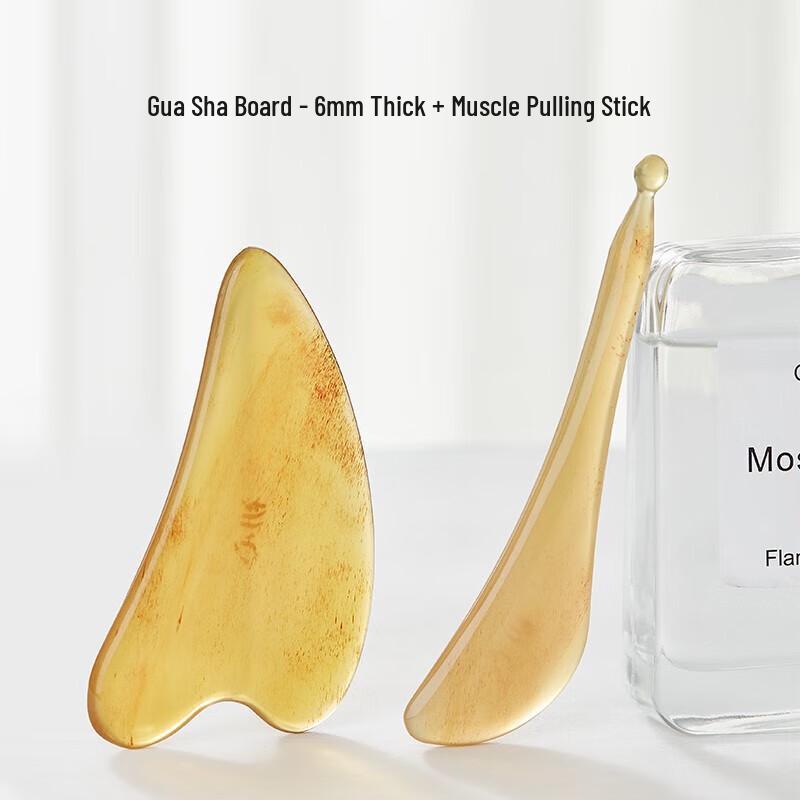 Pure Sheep Horn Guasha and Acupressure Tool Set