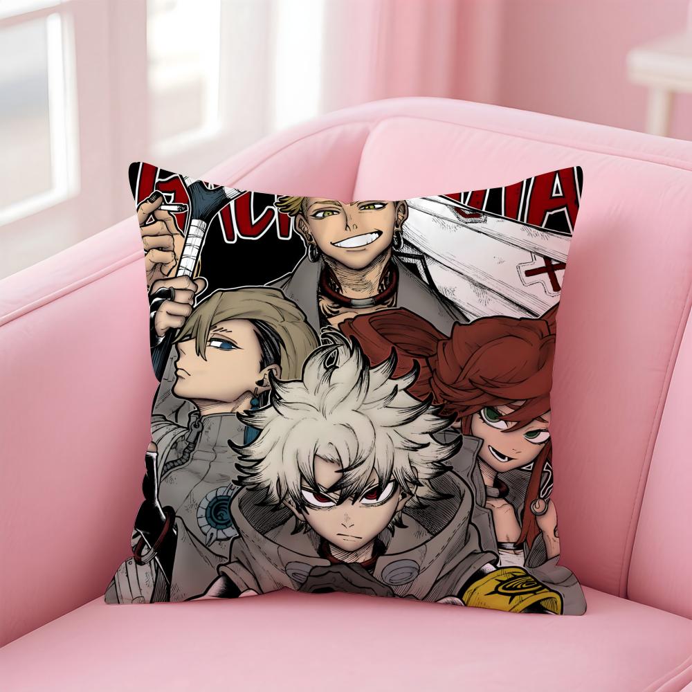 manga gritty GGachiakuta Cushion Cover Pillowcase Short Plush Invisible zipper Room Sofa Cushion Cover