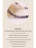 Retro Style Women's Natural Iolite Bracelet with 3mm Faceted Beads - Elegant Crystal Beaded Gift