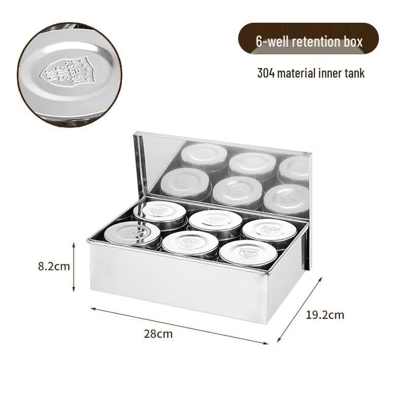 KangFuTao Stainless Steel Food Sample Preservation Box Set