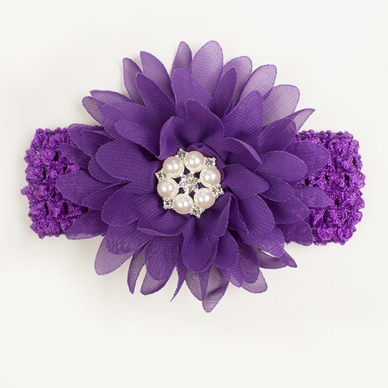 New Hollow Flower Baby Headband, Children's Headband with Beads, Thin Comfortable Baby Hair Accessories