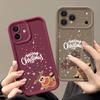 Cute Christmas Elk Pattern Case For iPhone 17 Air 16e 16 15 14 Pro Max 13 17 Pro Max 17 Pro 17 Shockproof Soft TPU Silicone Phone Cover Funda