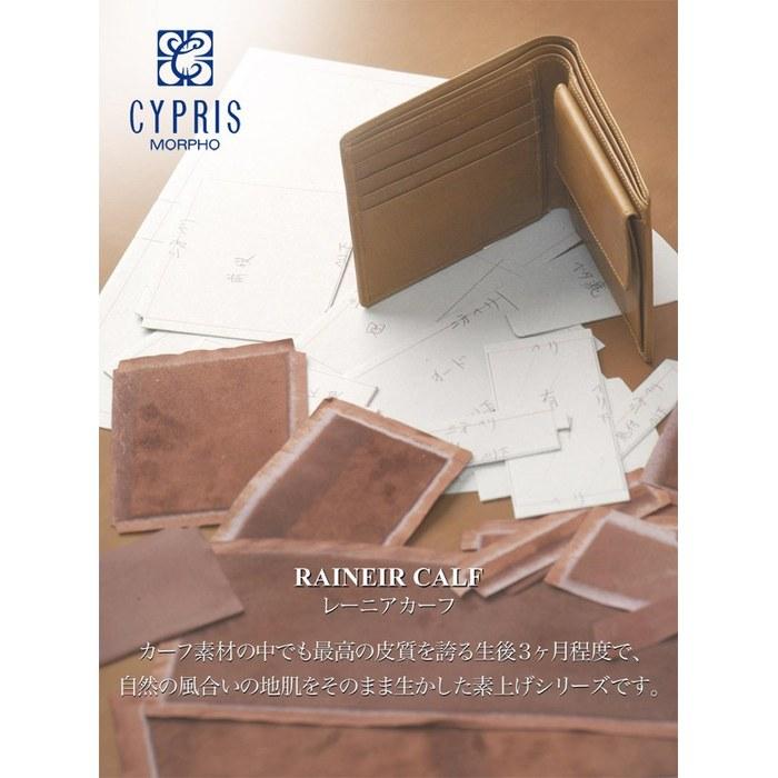 [Kipris] Rainier Calf Bi-fold Wallet with Coin Purse, Leather, Green 1112 (9.7x11.5x2.5cm)
