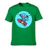 Unisexs Cotton TShirt Cute Blue Axolotl Skateboard Graphic Print Casual Short Sleeve Tee for Daily Wear