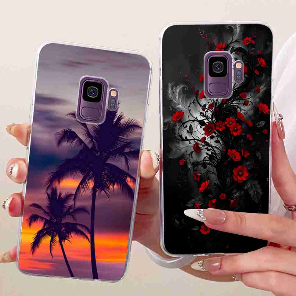 Protective Cases For Samsung Galaxy S9 Plus Soft Silicone Back Cover For Samsung S9Plus S9+ Summer Fresh Butterfly Shell Capa