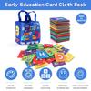 Baby Soft Alphabet Cards ABC Learning Flash Cards with Storage Bag Soft Letter Number Early Educational Toy for Infants Toddlers