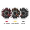 Retro Vintage Classic 0-10 Bar Oil Pressure Gauge Yellow Red LED 2" 52mm Oil Pressure Meter with Sensor 1/8NPT for Car Boat