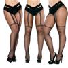 Plus Size Women Bodystocking Sexy Lingerie Ladies Erotic Lingerie Tights Women Suspender Pantyhose Tights Open Crotch